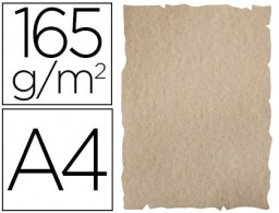25 hojas papel pergamino Liderpapel A4 165g/m² arena con bordes